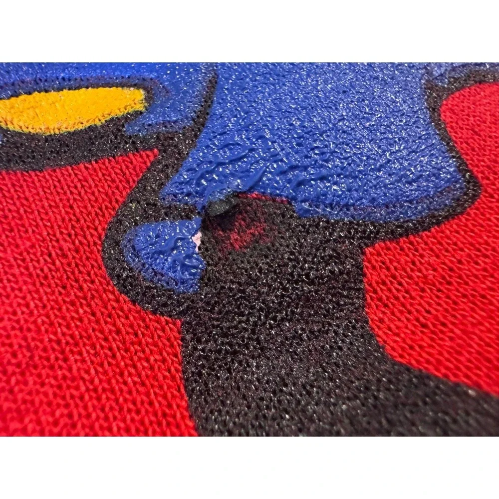 Vintage Mickey Unlimited 2X Red Graphic Oversized Sweater Long Sleeved Shirt Y2K